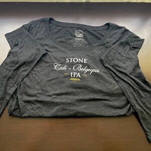 Stone Brewing “Cali Belgique” Ladies Long Sleeve Tee (new old stock, never worn)